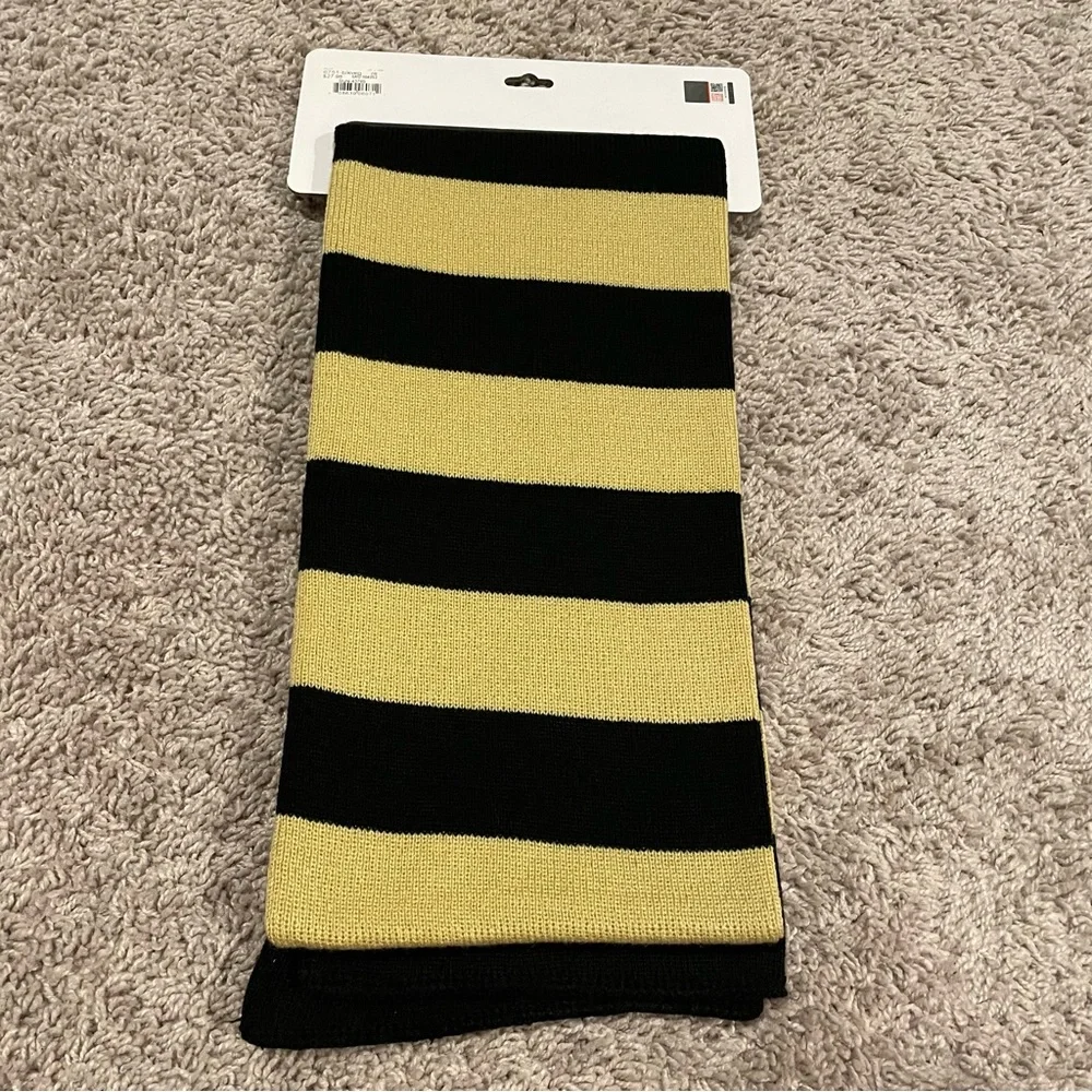 Logofit UCF Knights Striped Scarf Black and gold New With Tag